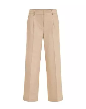 Брюки WE Fashion Regular Pleat-Front Pants, бежевый