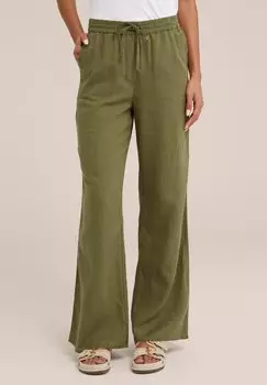 Брюки WE Fashion, зеленые