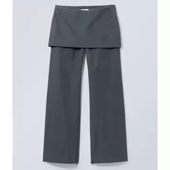 Брюки Weekday Alia Skirt, темно-серый