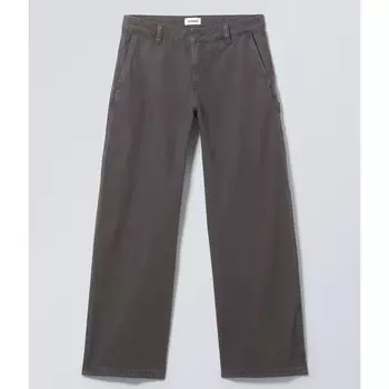 Брюки Weekday Loose-fitting Canvas, серый