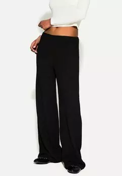 Брюки WIDE LEG Bershka, черный