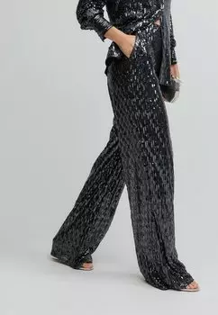 Брюки WIDE LEG SEQUIN Next, синий