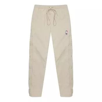 Брюки x fear of god x nba crossover side solid color sports pants gray Nike, серый