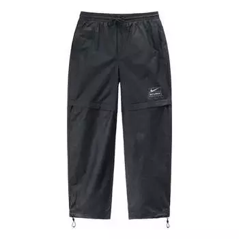 Брюки x stussy fw22 nrg convertible pant 'black' Nike, черный