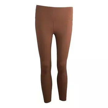 Брюки yoga luxe infinalon 7/8 leggings brown Nike, коричневый