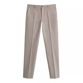 Брюки Zara Textured Suit, темно-бежевый
