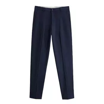 Брюки Zara Textured Suit, темно-синий