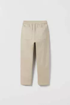 Брюки Zara Wide Leg, бежевый