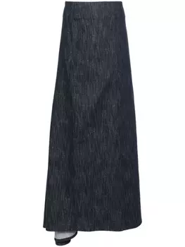 Brunello Cucinelli джинсовая юбка макси, синий