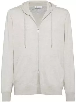 Brunello Cucinelli кашемировое худи, серый