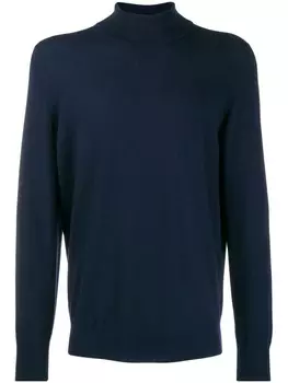 Brunello Cucinelli кашемировый свитер с высоким воротником, синий