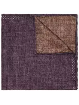 Brunello Cucinelli шелковый платок с принтом, фиолетовый