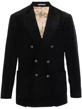 Brunello Cucinelli вельветовый блейзер, серый