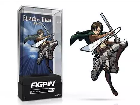 Булавка Attack on Titan FiGPiN #1307 Eren Jaeger Figpin