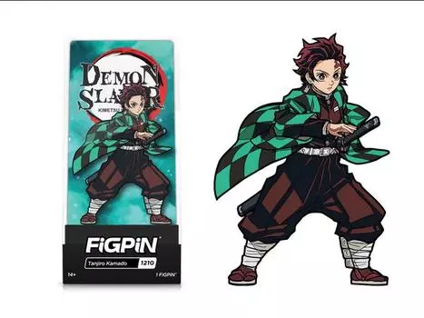 Булавка Demon Slayer: Kimetsu no Yaiba FiGPiN #1210 Tanjiro Kamado Figpin