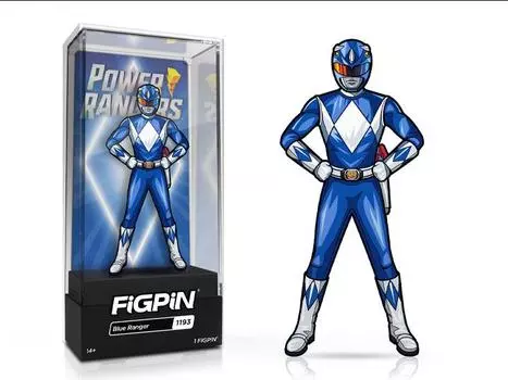 Булавка Power Rangers FiGPiN #1193 Blue Ranger Figpin