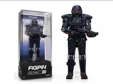 Булавка The Mandalorian FiGPiN #826 Dark Trooper Figpin