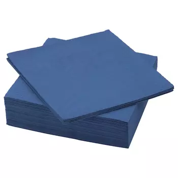 Бумажные салфетки Ikea Fantastisk, 40х40 см, 50 шт, темно-синий
