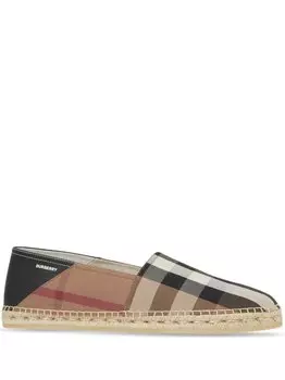 Burberry эспадрильи в клетку Vintage Check, коричневый