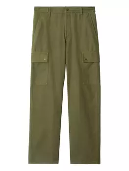 Burberry брюки карго, зеленый
