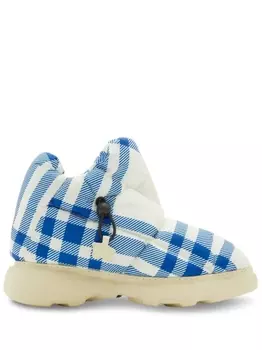 Burberry дутые ботинки с кулиской, синий