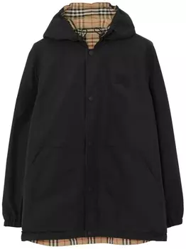 Burberry двусторонняя куртка в клетку, черный