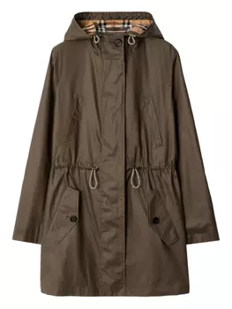 Burberry габардиновая парка, зеленый