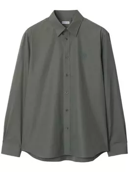 Burberry хлопковая рубашка, серый