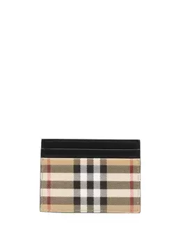 Burberry картхолдер в клетку, серый