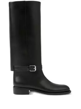 Burberry кожаные сапоги, черный