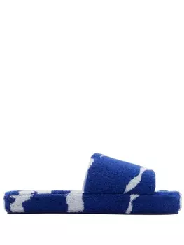 Burberry махровые слиперы Snug, синий