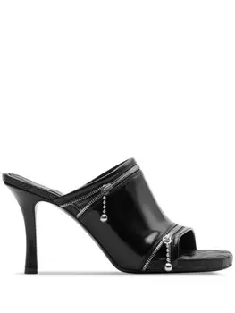 Burberry мюли Peep 85, черный