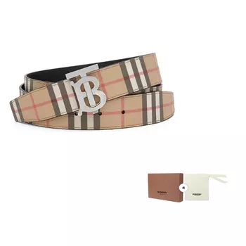 Мужской ремень Burberry, бежевый