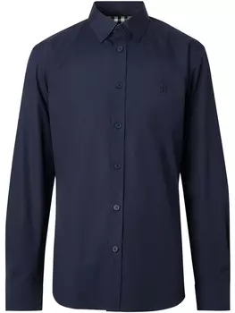 Burberry рубашка с монограммой, синий