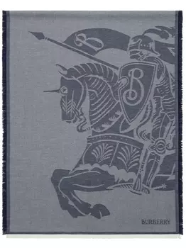 Burberry шарф Equestrian Knight, синий