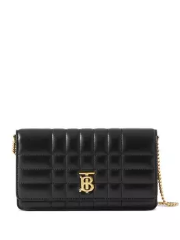 Burberry стеганая мини-сумка Lola, черный
