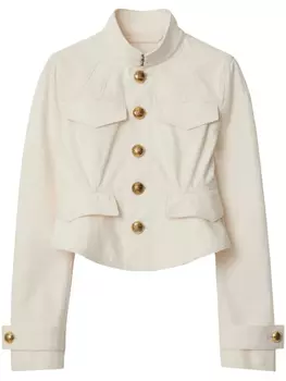 Burberry укороченный жакет, белый