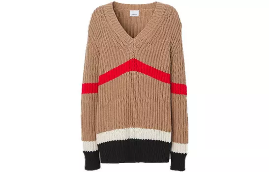 Burberry Женский Кашемировый Свитер, цвет Camel