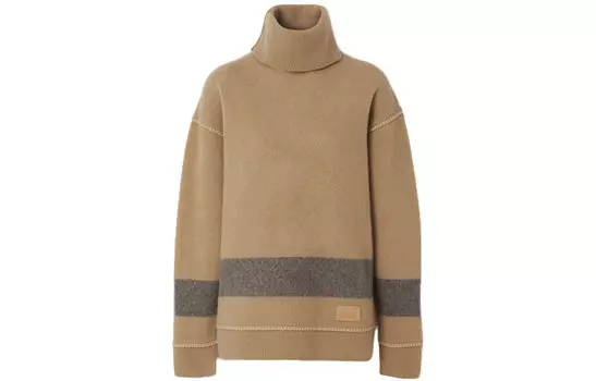 Burberry Женский Кашемировый Свитер, цвет Camel