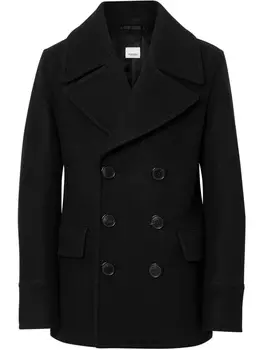 Бушлат с широкими лацканами Burberry, черный