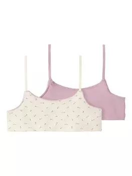 Бюстье Nkfshort Strap Floral 2 Pack Name it, цвет buttercream