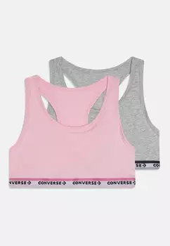 Бюстье Racerback Bras 2 Pack Converse, цвет sunrise pink