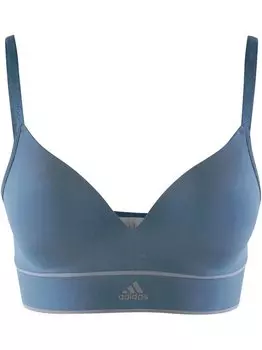 Бюстгальтер без косточек, беспроводной бюстгальтер Adidas Sportswear, индиго