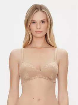 Бюстгальтер без косточек EW000444 AF10880 F6016 Emporio Armani Underwear, бежевый