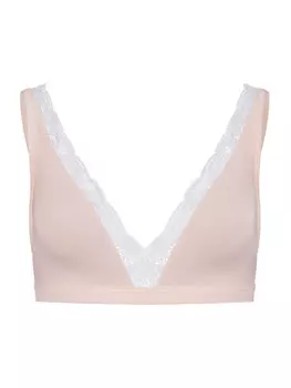 Бюстгальтер без косточек Hanro Soft Cup BH Cotton Lace, цвет powder