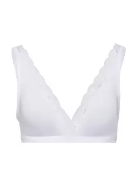 Бюстгальтер без косточек Hanro Soft Cup BH Cotton Lace, белый