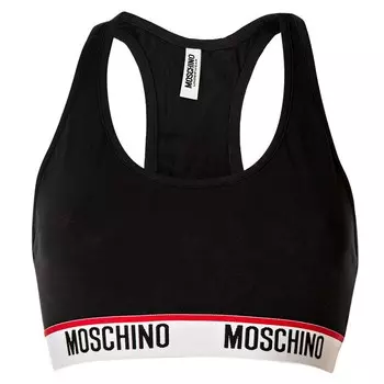 Бюстгальтер без косточек Moschino, черный