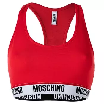 Бюстгальтер без косточек Moschino, красный