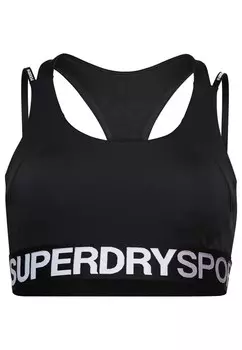Бюстгальтер без косточек Superdry, черный