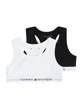 Бюстгальтер без косточек Tommy Hilfiger, черно-белый